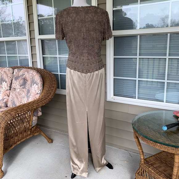 Papell Boutique Evening 2 Piece Dress Size M L - Picture 2 of 8